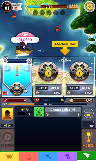 Tap fishing master - Android game screenshots.