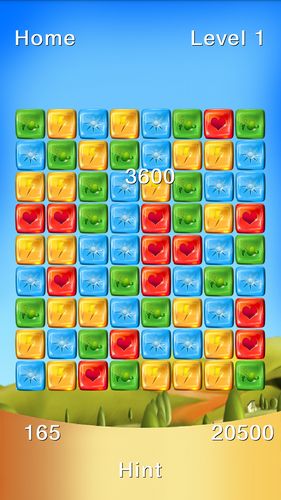 Tap the block. Сolored cubes - Android game screenshots.