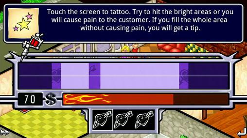 Tattoo tycoon - Android game screenshots.