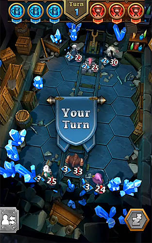 Gameplay of the Tavern brawl: Tactics for Android phone or tablet.