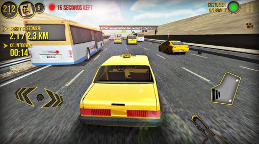Taxi car simulator 3D 2014 - Android game screenshots.