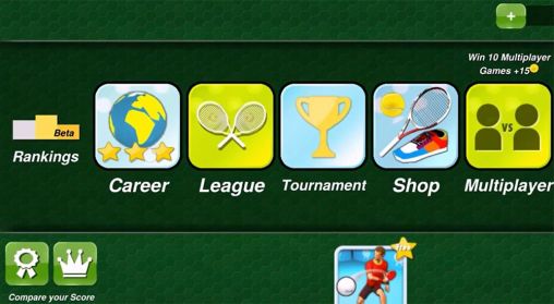 Tennis champion 3D - Android game screenshots.