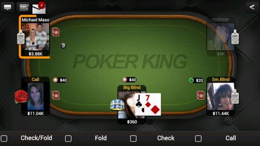 Texas holdem poker: Poker king - Android game screenshots.