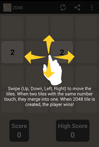 2048 - Android game screenshots.