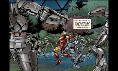 Gameplay of the The Avengers. Iron Man: Mark 7 for Android phone or tablet.