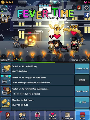 The little match girl: Happy clicker - Android game screenshots.