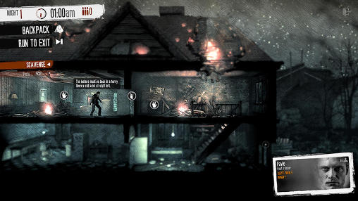 This war of mine - Android game screenshots.