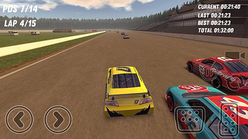 Gameplay of the Thunder stock cars 2 for Android phone or tablet.