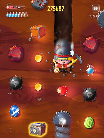 Tiny miners - Android game screenshots.