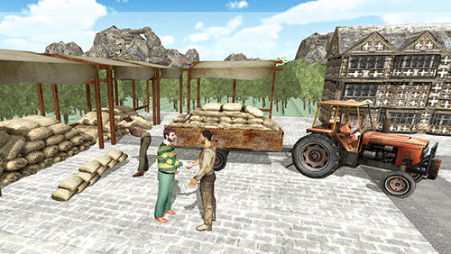 Gameplay of the Tractor simulator 3D: Farm life for Android phone or tablet.