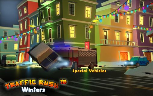 Traffic rush winters 3D - Android game screenshots.