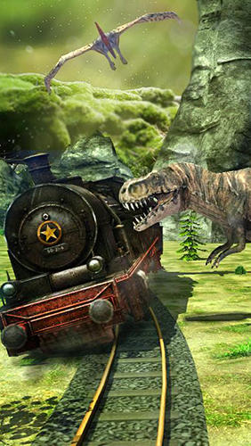 Train simulator: Dinosaur park - Android game screenshots.