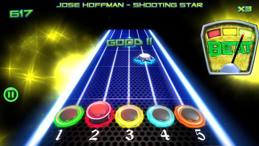 Trance guitar music legends - Android game screenshots.