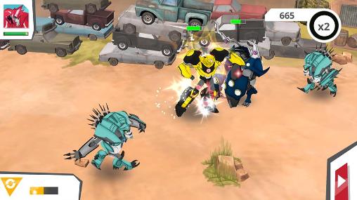 Transformers: Robots in disguise - Android game screenshots.