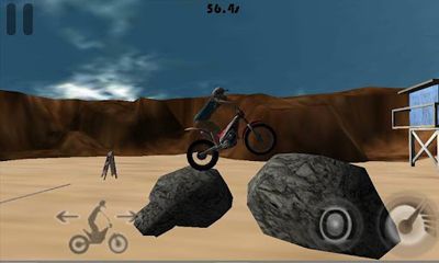 Gameplay of the Trials On The Beach for Android phone or tablet.
