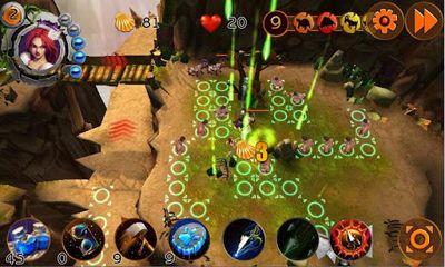 Gameplay of the Tribal Wars TD for Android phone or tablet.