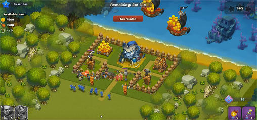 Tribez at war - Android game screenshots.