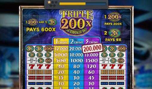Triple 200x one hundred pay: Slot machine - Android game screenshots.