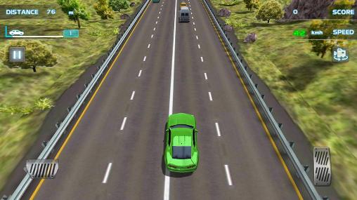 Turbo racing 3D: Nitro traffic car - Android game screenshots.