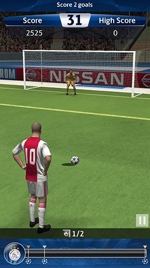 UEFA champions league: PES flick. Pro evolution soccer - Android game screenshots.