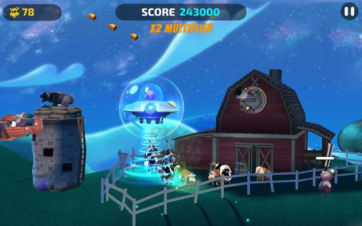 UFOs love cows - Android game screenshots.