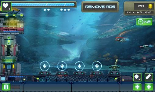 Undersea attack: Tower defense - Android game screenshots.