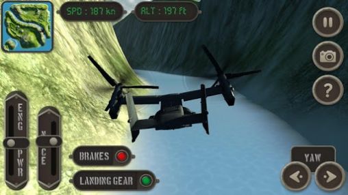V22 Osprey: Flight simulator - Android game screenshots.