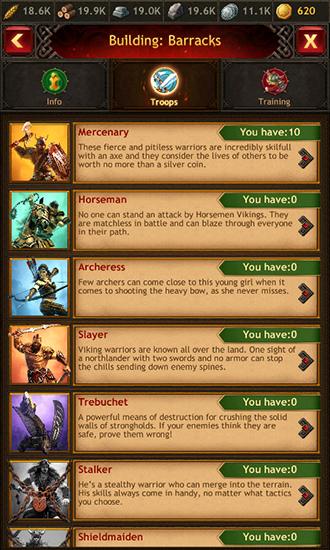 Vikings: War of clans - Android game screenshots.