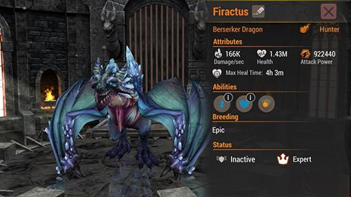 War dragons - Android game screenshots.