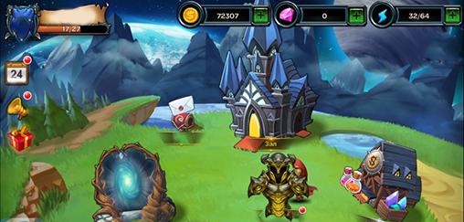 Gameplay of the War of heroes: Age of galaxy for Android phone or tablet.