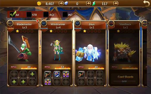 Warriors destiny - Android game screenshots.