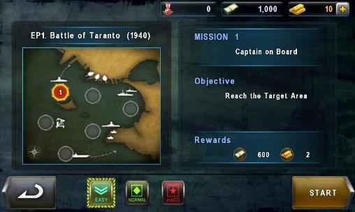 Warship battle: 3D World war 2 - Android game screenshots.