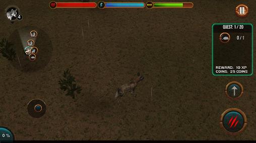 Wild dog simulator 3D - Android game screenshots.
