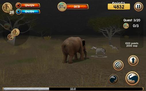 Wild elephant simulator 3D - Android game screenshots.