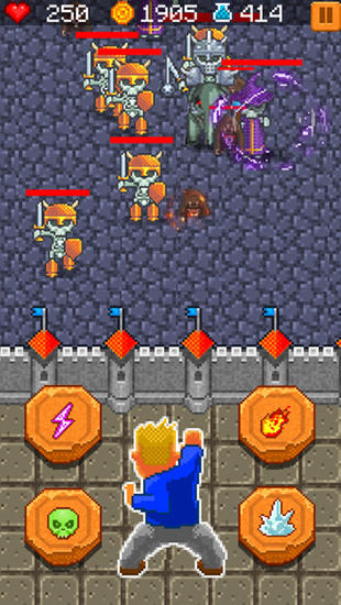 Wizard fireball defense - Android game screenshots.