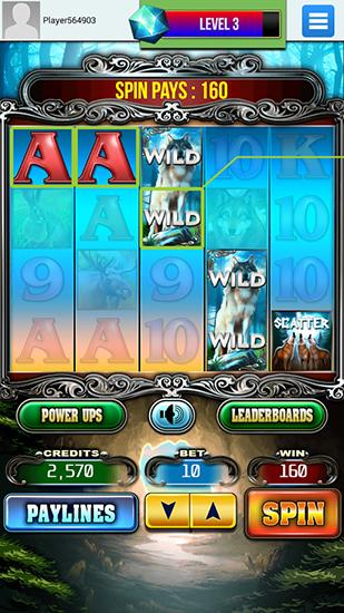 Wolf chase slots - Android game screenshots.