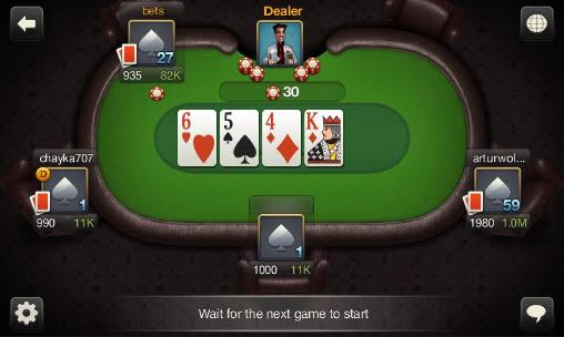 Gameplay of the World poker club for Android phone or tablet.