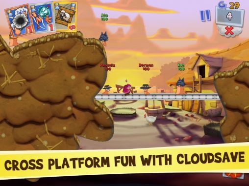 Worms 3 - Android game screenshots.