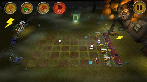Worms slingshot TD pro - Android game screenshots.