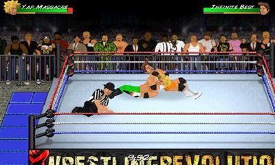Gameplay of the Wrestling Revolution for Android phone or tablet.