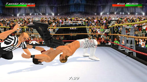 Gameplay of the Wrestling revolution 3D for Android phone or tablet.