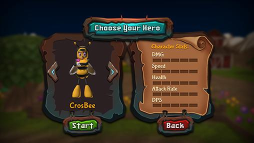 Gameplay of the Zombees: Bee the swarm for Android phone or tablet.