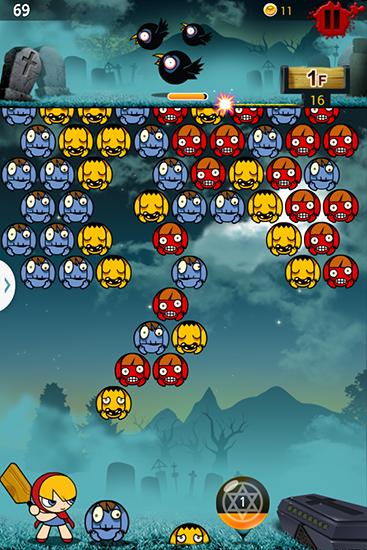 Zombie bubble - Android game screenshots.