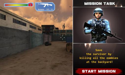 Zombie exodus shoot - Android game screenshots.