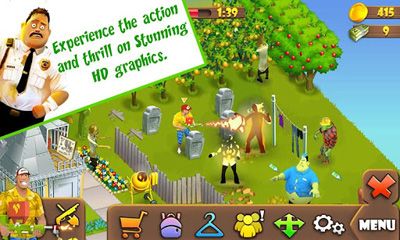 Gameplay of the Zombie Lane for Android phone or tablet.