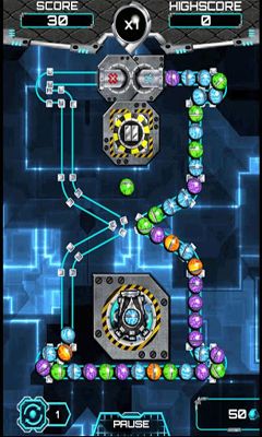 Gameplay of the Zuma Factory for Android phone or tablet.