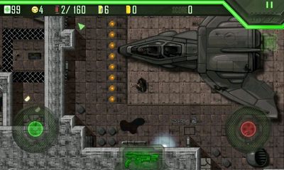 Gameplay of the Alien Breed for Android phone or tablet.