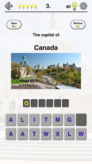 All world capitals: City quiz - Android game screenshots.