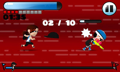 Amelia vs. the Marathon - Android game screenshots.