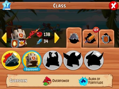 Angry birds epic - Android game screenshots.